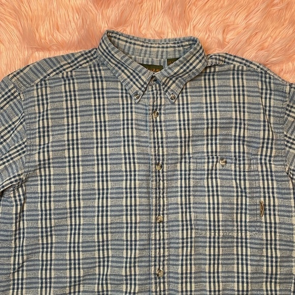 Timberland Men’s Blue Button Long Sleeve Size XL - Picture 2 of 6